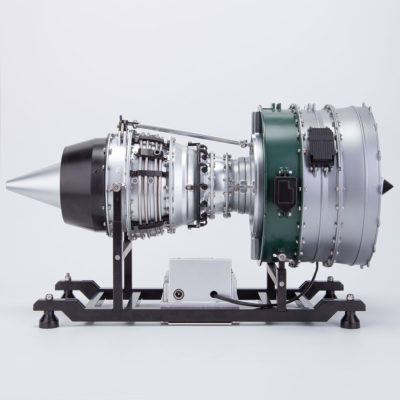 Turboréacteur à double flux miniature complet en kit - Maquette technique motorisée de 1000 pièces