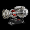 Turbomoteur T-700 (turboshaft) miniature 1/4ème complet en kit - Maquette technique motorisée et éclairée de 470 pièces