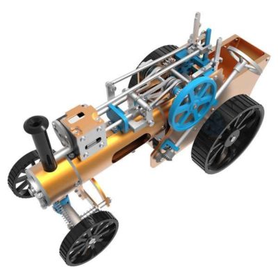 Voiture à vapeur miniature complète en kit - Maquette technique motorisée de 350 pièces